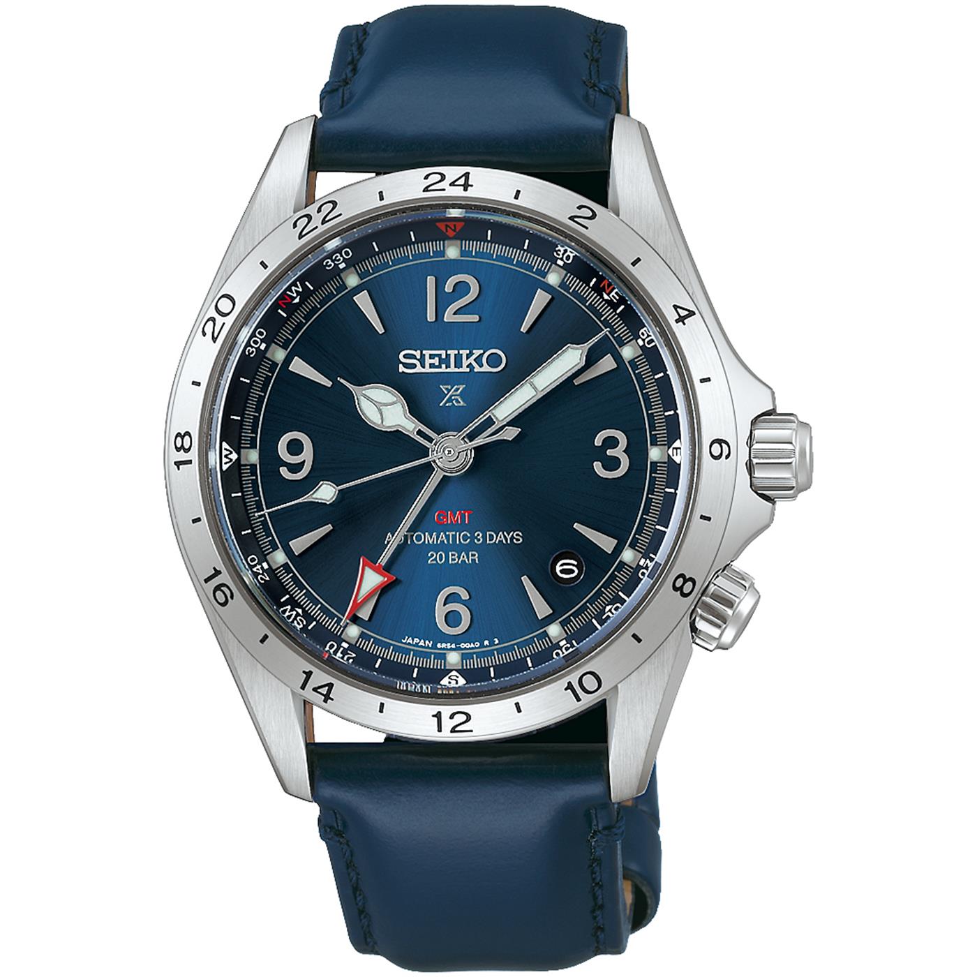セイコー プロスペックス HBC008J アルピニスト GMT 自動巻き 72時間 革ベルト メンズ 腕時計 SEIKO PROSPEX 国内正規品 コアショップ専用【0926】
