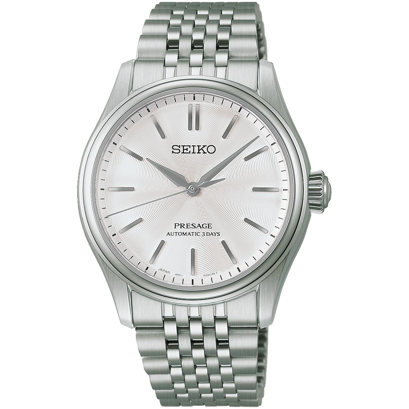 セイコー プレザージュ HCC001J クラシックシリーズ 自動巻き 38mm 72時間 白練 メンズ 腕時計 SEIKO PRESAGE 国内正規品 コアショップ専用【0726】