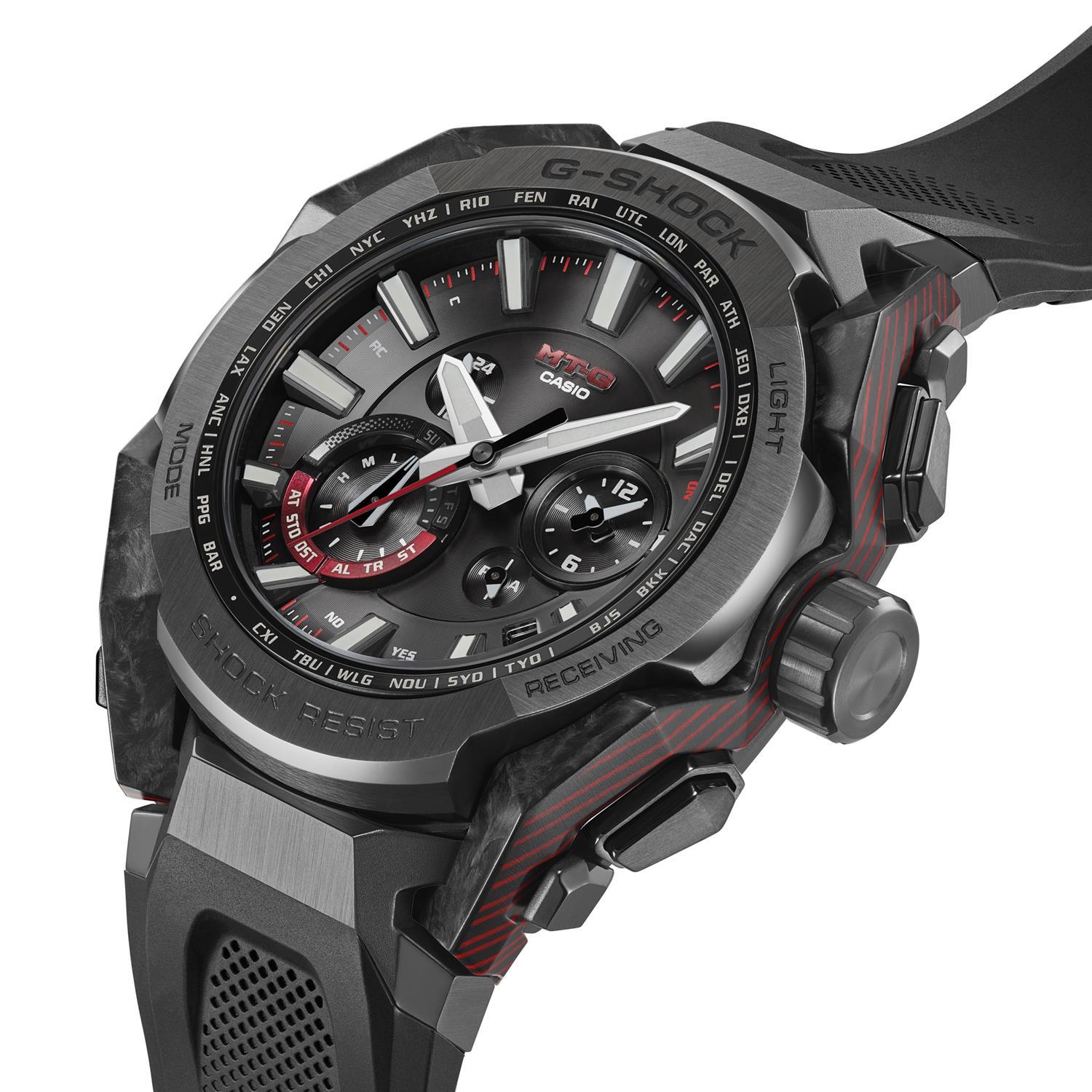 G-SHOCK MT-G MTG-B4000B-1AJF ブラック×レッド AI設計 Bluetooth搭載