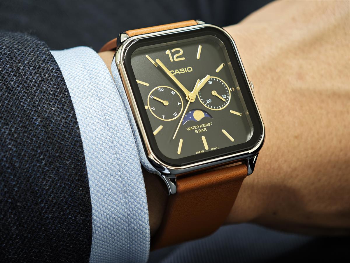 カシオ コレクション MTP-M305L-1AJF 国内正規品 ムーンフェイズ 日付・曜日  5気圧 ステンレス メンズ  CASIO COLLECTION【1025】【店頭受取可能商品】