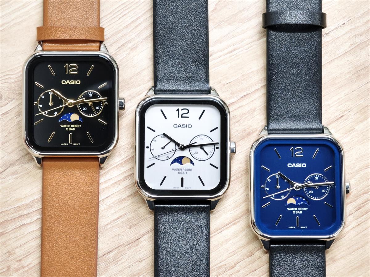 カシオ コレクション MTP-M305L-1AJF 国内正規品 ムーンフェイズ 日付・曜日  5気圧 ステンレス メンズ  CASIO COLLECTION【1025】【店頭受取可能商品】