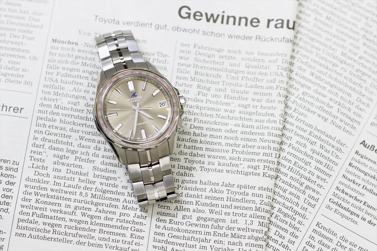 カシオ オシアナス マンタ OCW-S400A-5AJF スマートフォンリンク ソーラー 電波時計 腕時計 メンズ ペアモデル CASIO OCEANUS Manta【0525】_10spl