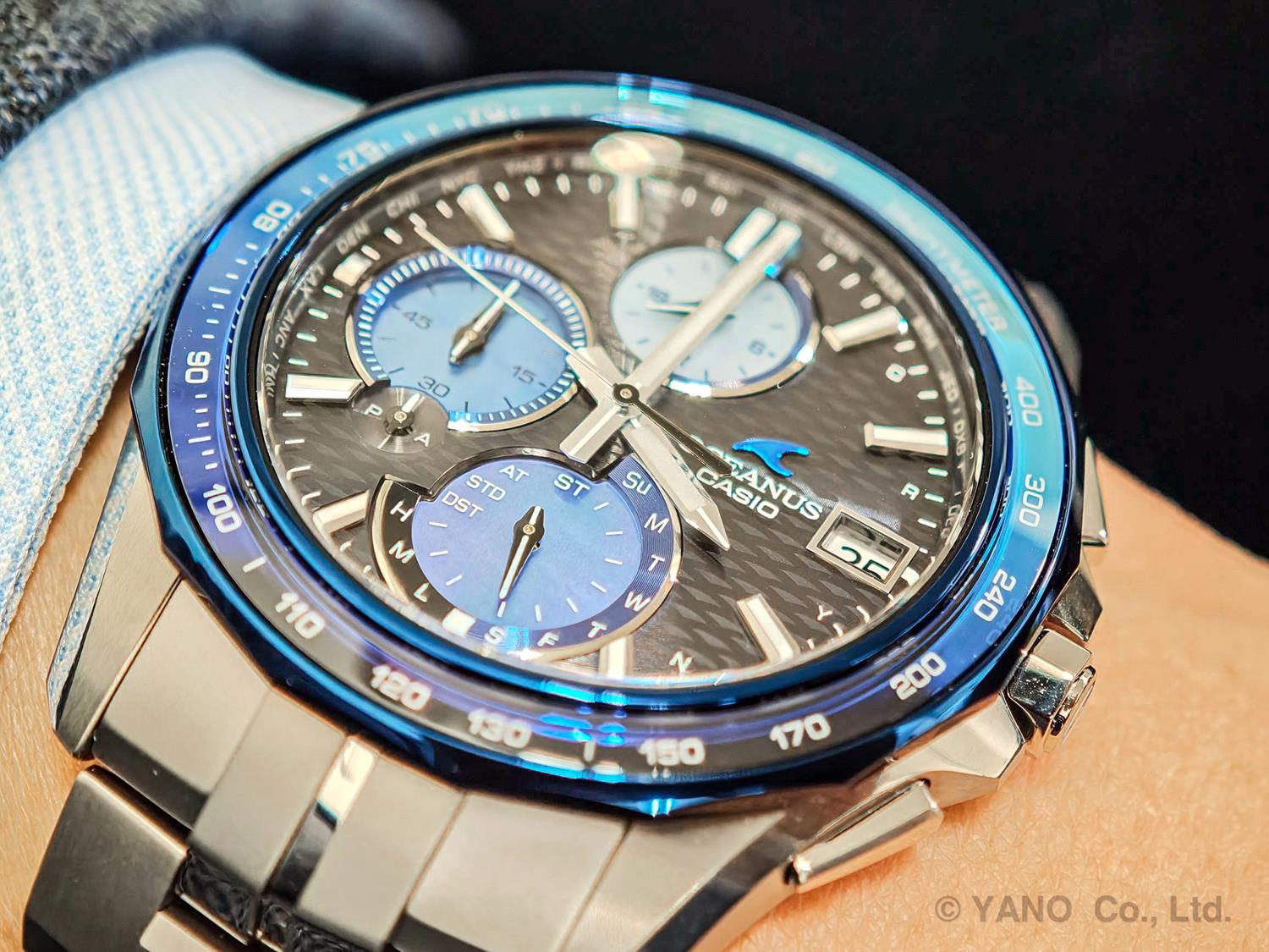 カシオ OCEANUS マンタ OCW-S7000AP-1AJF 阿波藍 世界限定1300本 白蝶貝ダイヤル 電波ソーラー Bluetooth モバイルリンク チタン 日本製 腕時計 CASIO OCEANUS Manta【0526】※5月22日発売予定
