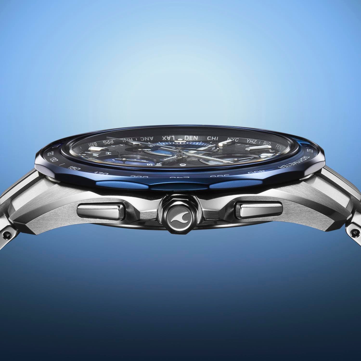 カシオ OCEANUS マンタ OCW-S7000AP-1AJF 阿波藍 世界限定1300本 白蝶貝ダイヤル 電波ソーラー Bluetooth モバイルリンク チタン 日本製 腕時計 CASIO OCEANUS Manta【0526】※5月22日発売予定