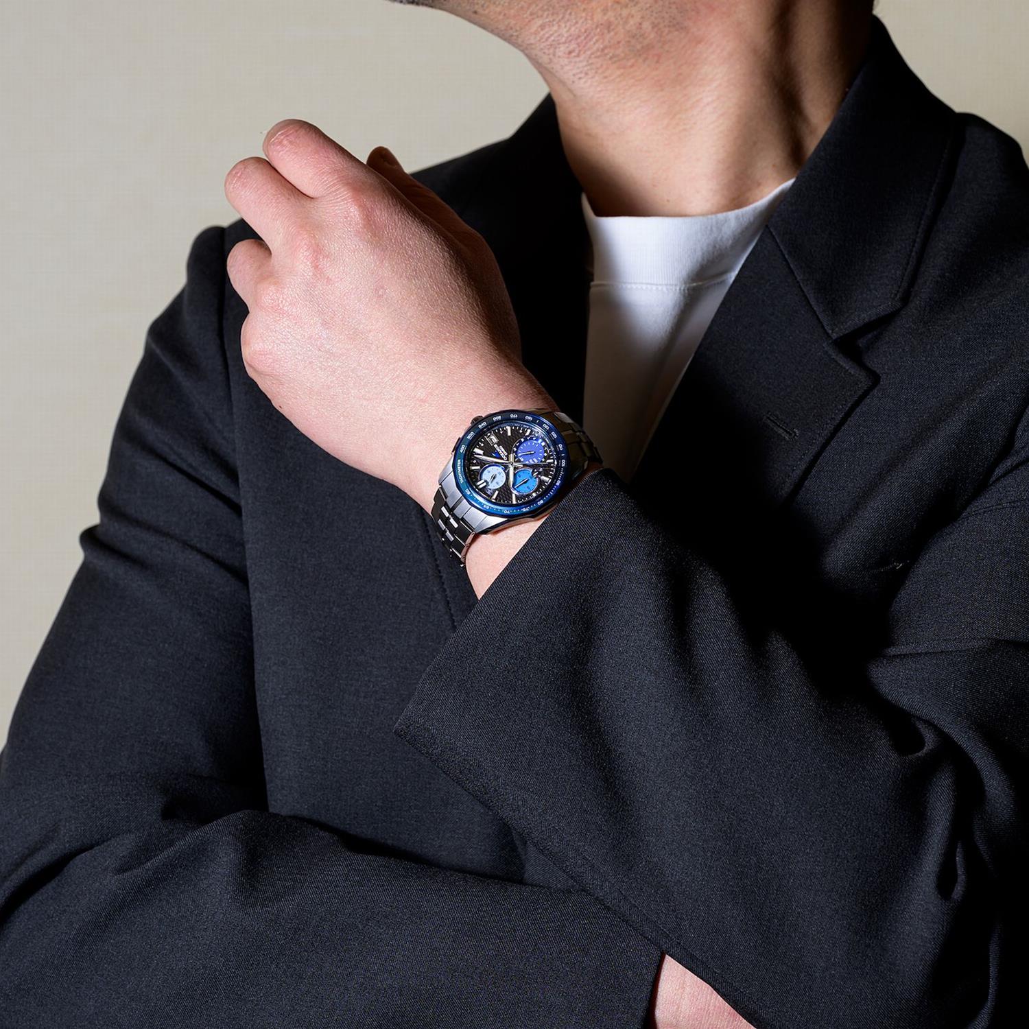 カシオ OCEANUS マンタ OCW-S7000AP-1AJF 阿波藍 世界限定1300本 白蝶貝ダイヤル 電波ソーラー Bluetooth モバイルリンク チタン 日本製 腕時計 CASIO OCEANUS Manta【0526】※5月22日発売予定