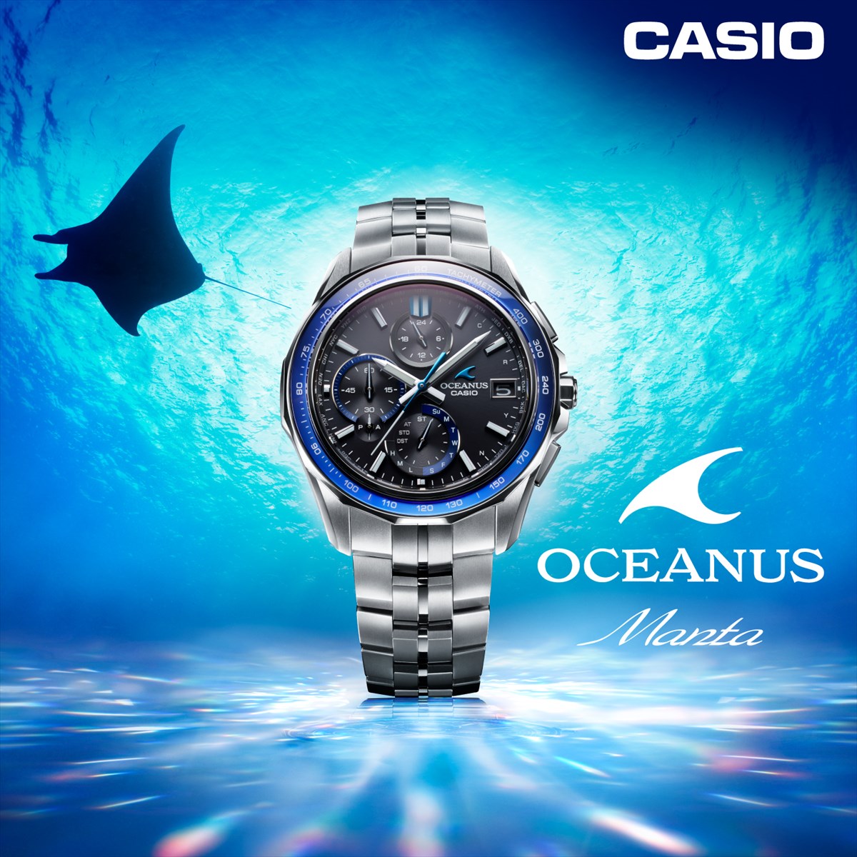 カシオ オシアナス マンタ  OCW-S7000B-2AJF ソーラー 電波時計 コネクテッド 腕時計 メンズ CASIO OCEANUS【0623】_10spl