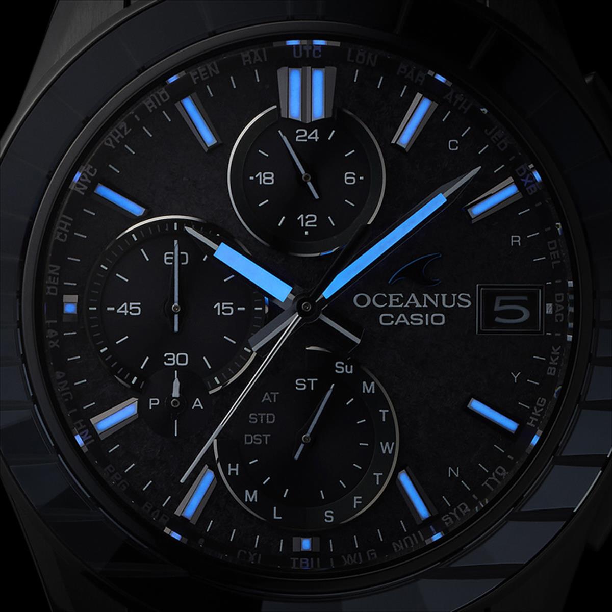 カシオ オシアナス Manta OCW-S7000CN-1AJF 江戸切子サファイアベゼル