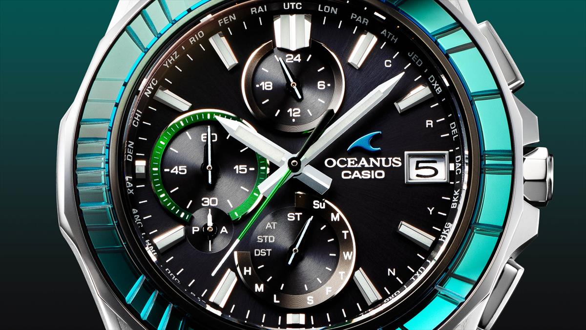 カシオ オシアナス マンタ  OCW-S7000SG-1AJR OCEANUS20周年記念限定モデル 江戸切子「航跡」 CASIO OCEANUS【1124】