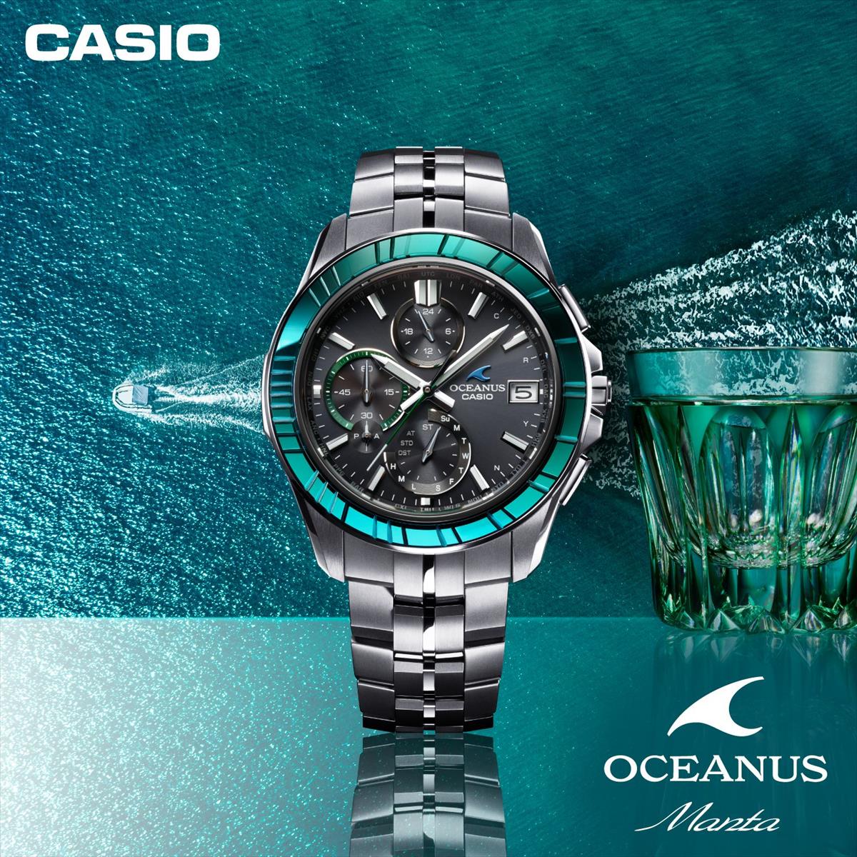 カシオ オシアナス マンタ  OCW-S7000SG-1AJR OCEANUS20周年記念限定モデル 江戸切子「航跡」 CASIO OCEANUS【1124】