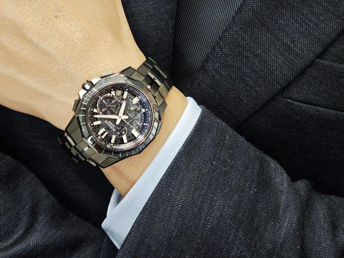 カシオ オシアナス マンタ OCW-SG1000CN-1AJF CASIO WATCH Partner Shopモデル 世界限定600本 ガリウムタフソーラー 電波ソーラー Bluetooth 江戸切子サファイアベゼル｜DLCブラックチタン【1125】【最長60回無金利ローン】※11月14日発売予定