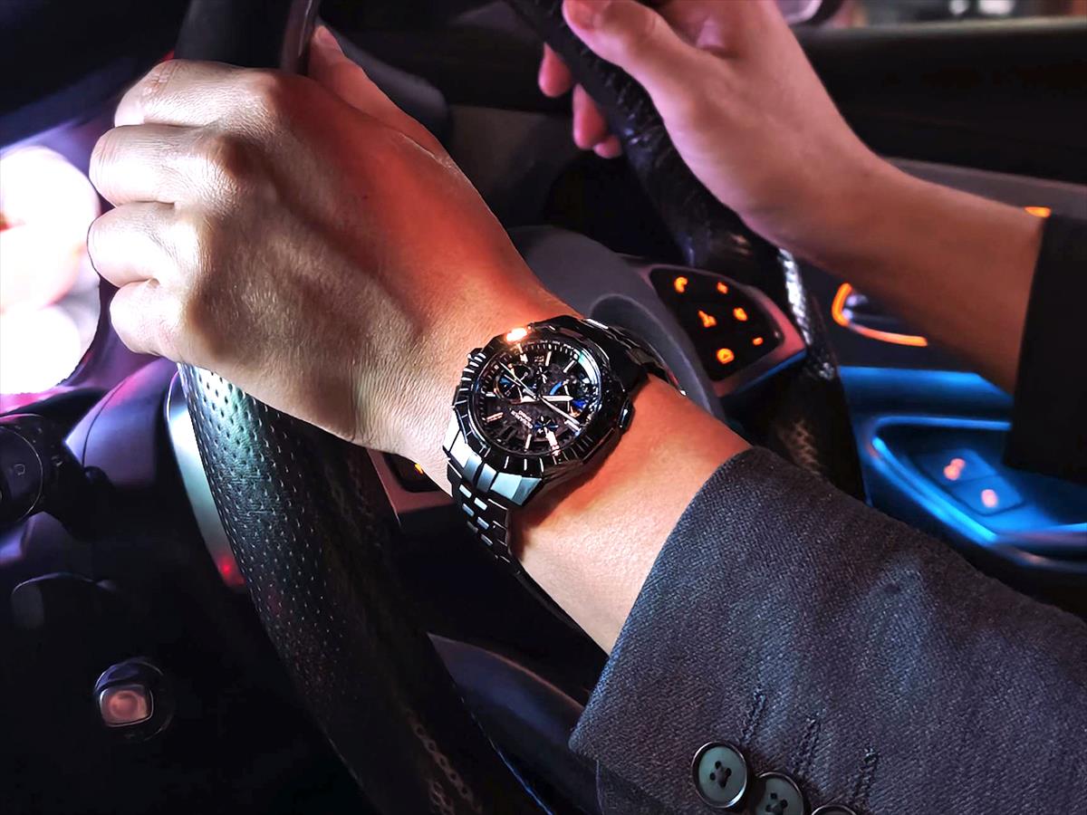 カシオ オシアナス マンタ OCW-SG1000CN-1AJF CASIO WATCH Partner Shopモデル 世界限定600本 ガリウムタフソーラー 電波ソーラー Bluetooth 江戸切子サファイアベゼル｜DLCブラックチタン【1125】【最長60回無金利ローン】※11月14日発売予定