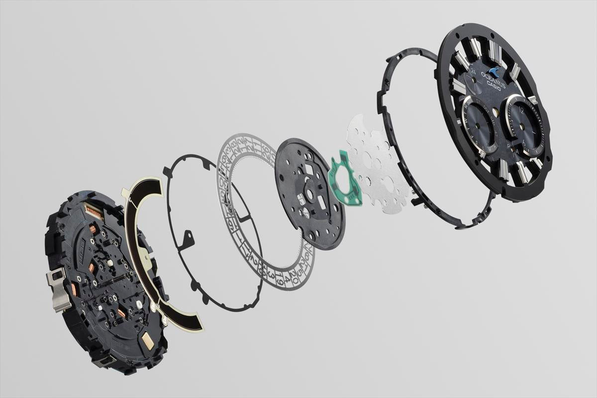 カシオ オシアナス マンタ OCW-SG1000CN-1AJF CASIO WATCH Partner Shopモデル 世界限定600本 ガリウムタフソーラー 電波ソーラー Bluetooth 江戸切子サファイアベゼル｜DLCブラックチタン【1125】【最長60回無金利ローン】※11月14日発売予定