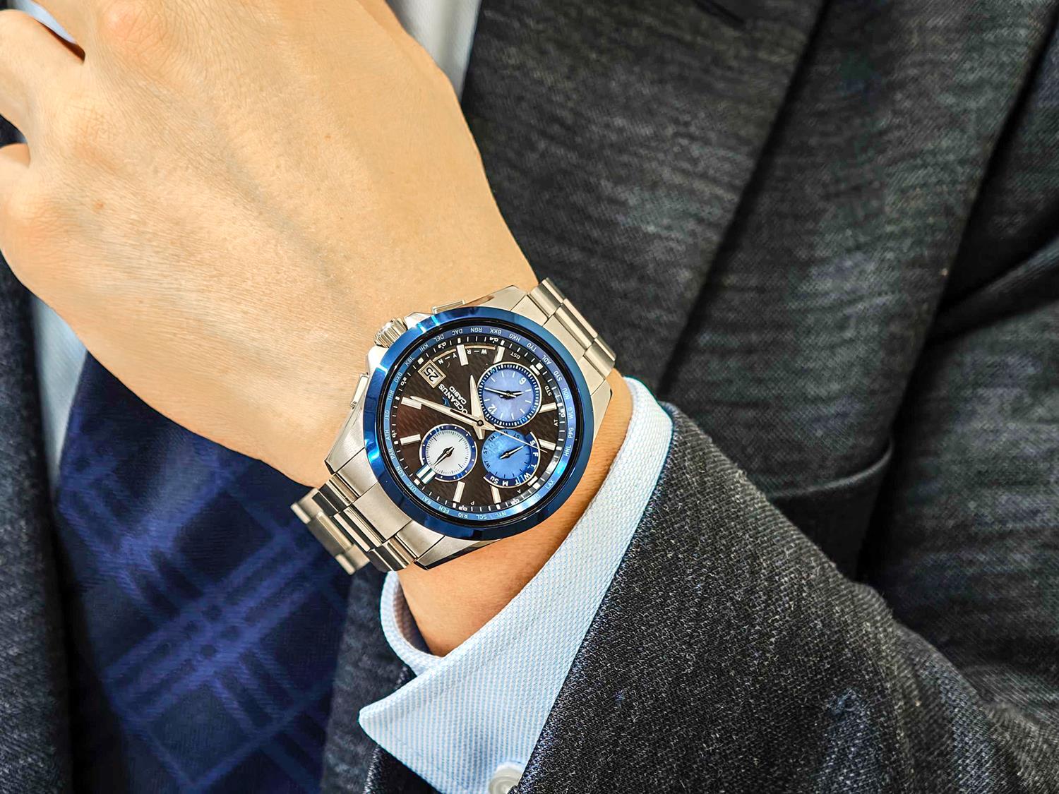 CASIO カシオ OCEANUS オシアナス Classic Line 阿波藍 白蝶貝モデル OCW-T2600AP-1AJF 日本製 腕時計 CASIO OCEANUS 【0526】※5月22日発売予定