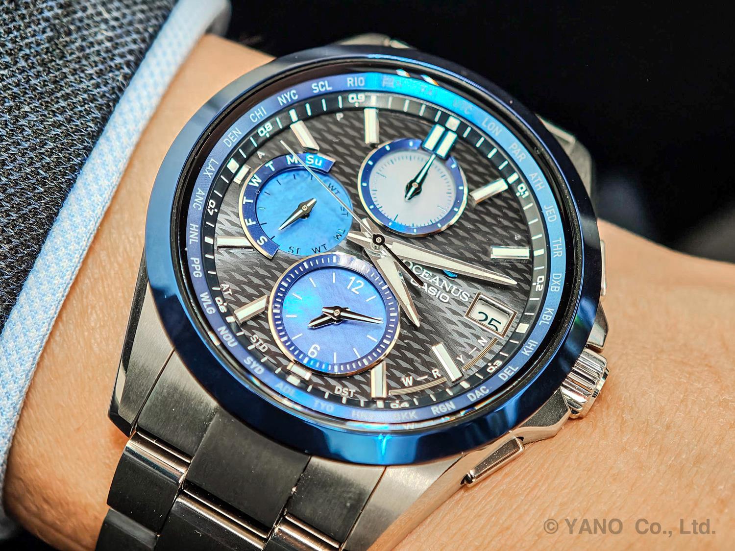 CASIO カシオ OCEANUS オシアナス Classic Line 阿波藍 白蝶貝モデル