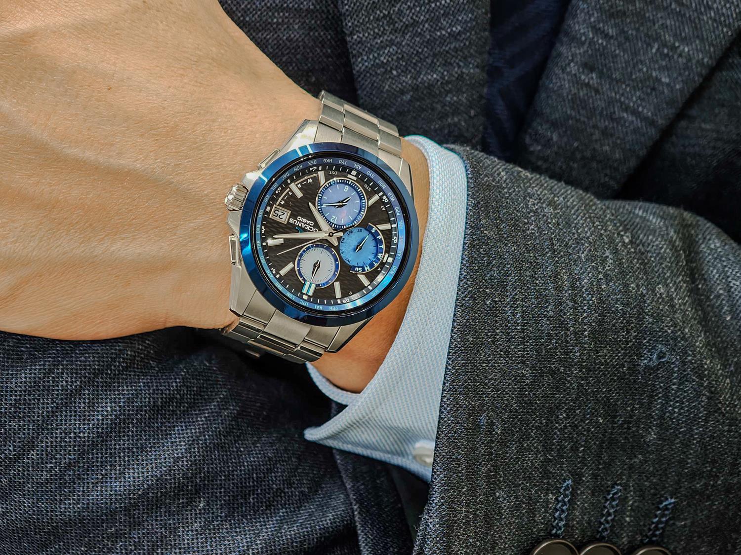 CASIO カシオ OCEANUS オシアナス Classic Line 阿波藍 白蝶貝モデル OCW-T2600AP-1AJF 日本製 腕時計 CASIO OCEANUS 【0526】※5月22日発売予定