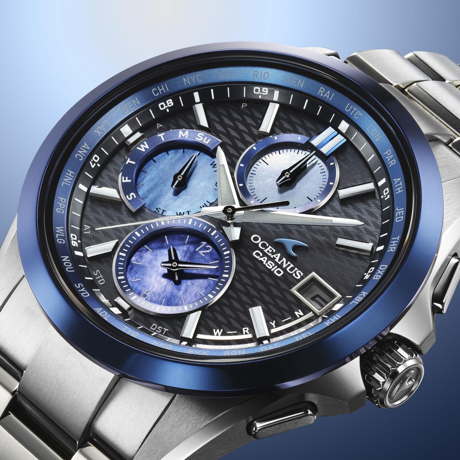 CASIO カシオ OCEANUS オシアナス Classic Line 阿波藍 白蝶貝モデル