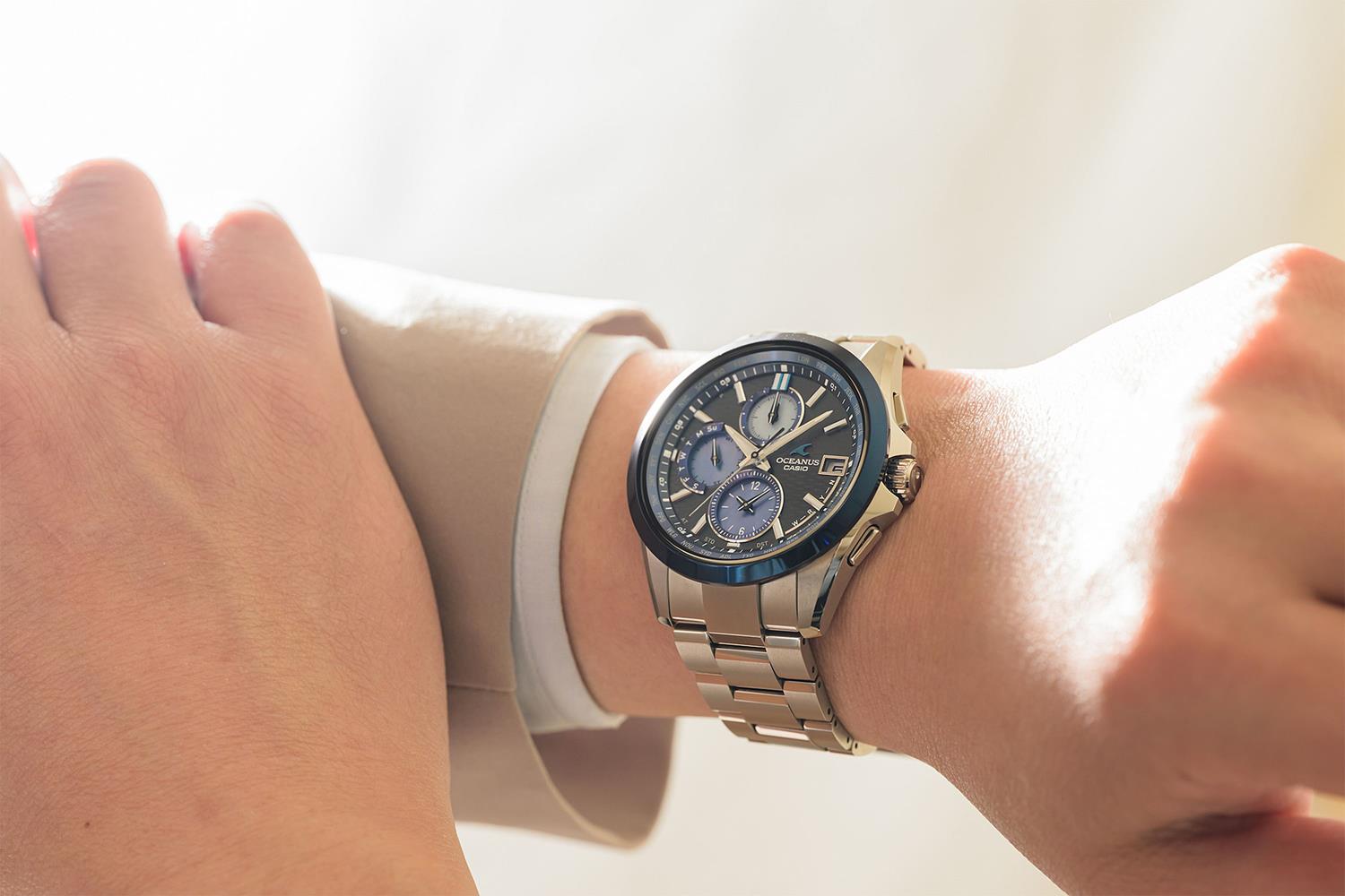 CASIO カシオ OCEANUS オシアナス Classic Line 阿波藍 白蝶貝モデル OCW-T2600AP-1AJF 日本製 腕時計 CASIO OCEANUS 【0526】※5月22日発売予定