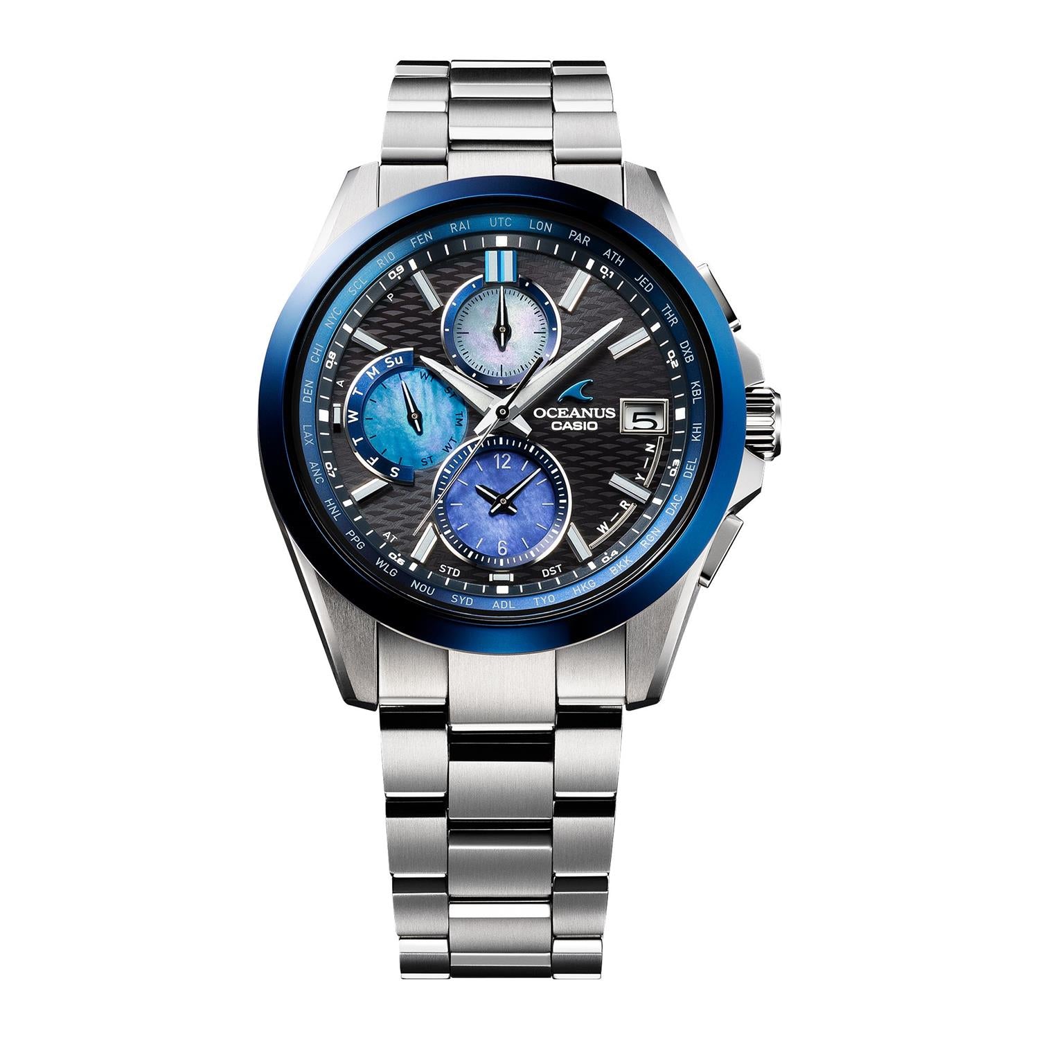CASIO カシオ OCEANUS オシアナス Classic Line 阿波藍 白蝶貝モデル OCW-T2600AP-1AJF 日本製 腕時計 CASIO OCEANUS 【0526】※5月22日発売予定