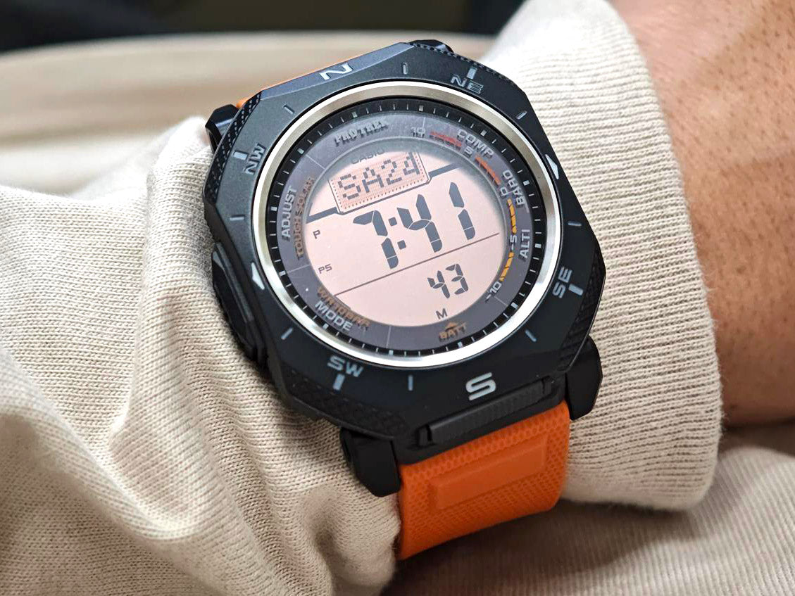 カシオ プロトレック クライマーライン PRG-69-4JF 角型 デジタル タフソーラー トリプルセンサー デュプレックスLCD CASIO PRO TREK 【0226】【rx01】※2月6日発売予定