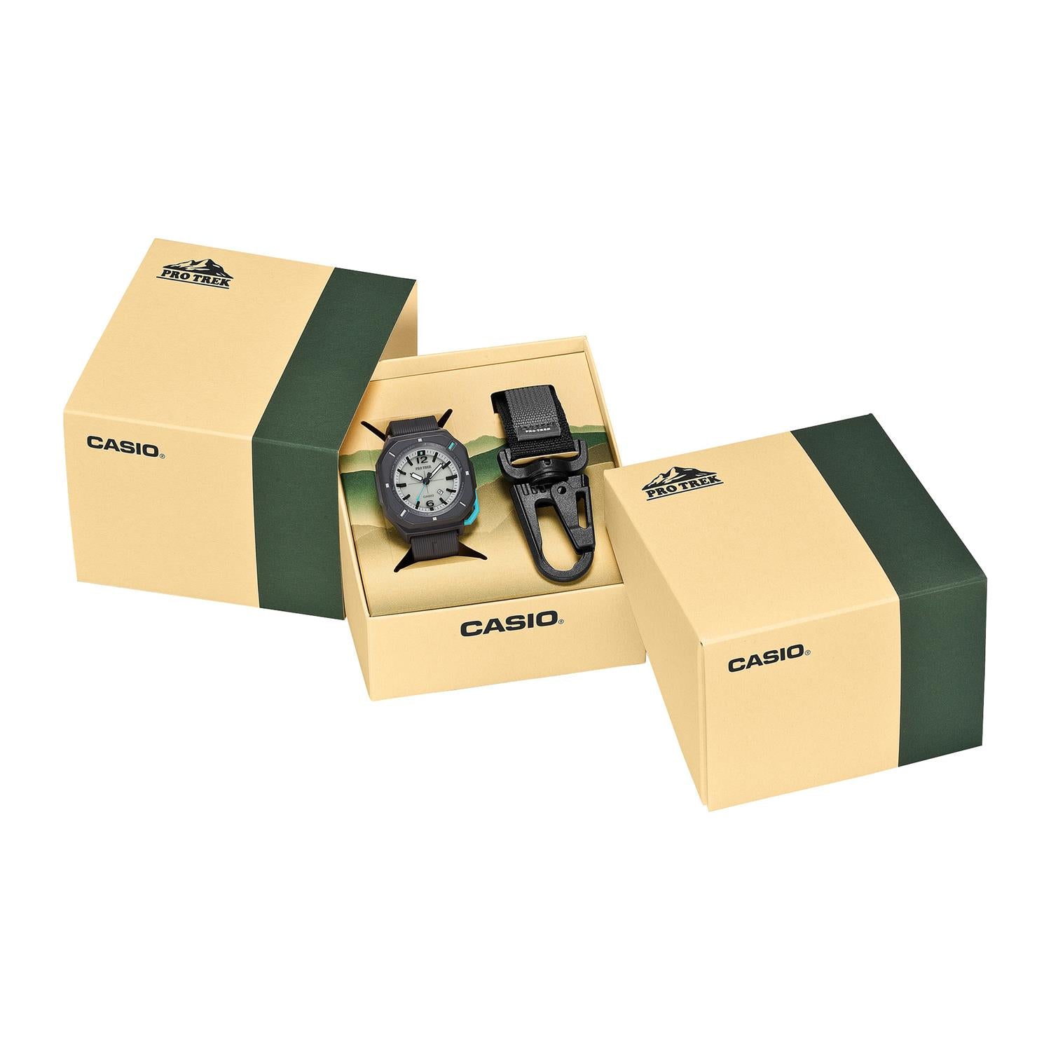 カシオ プロトレック PRO TREK Hiker Line PRJ-01AE-8JR カラビナアタッチメント付属 ソーラー 防水 バイオマスプラスチック アナログ 腕時計 アウトドア キャンプ 登山 トレッキング コンパクト 【0726】※7月10日発売予定