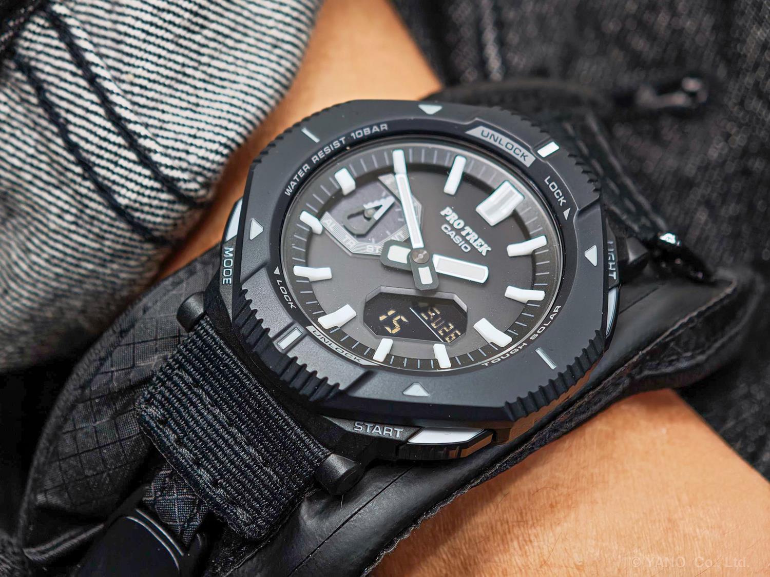 カシオ プロトレック CASIO PRO TREK Hiker Line PRJ-B001EX-1JR ソーラー スマートフォンリンク 10気圧防水 リバーシブルコインケースバンド 腕時計 アウトドア  登山 トレッキング コンパクト 【0826】※8月7日発売予定