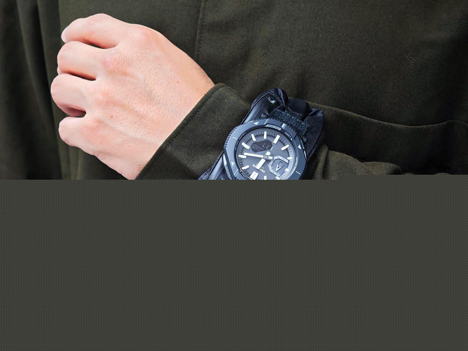 カシオ プロトレック CASIO PRO TREK Hiker Line PRJ-B001EX-1JR ソーラー スマートフォンリンク 10気圧防水 リバーシブルコインケースバンド 腕時計 アウトドア  登山 トレッキング コンパクト 【0826】※8月7日発売予定