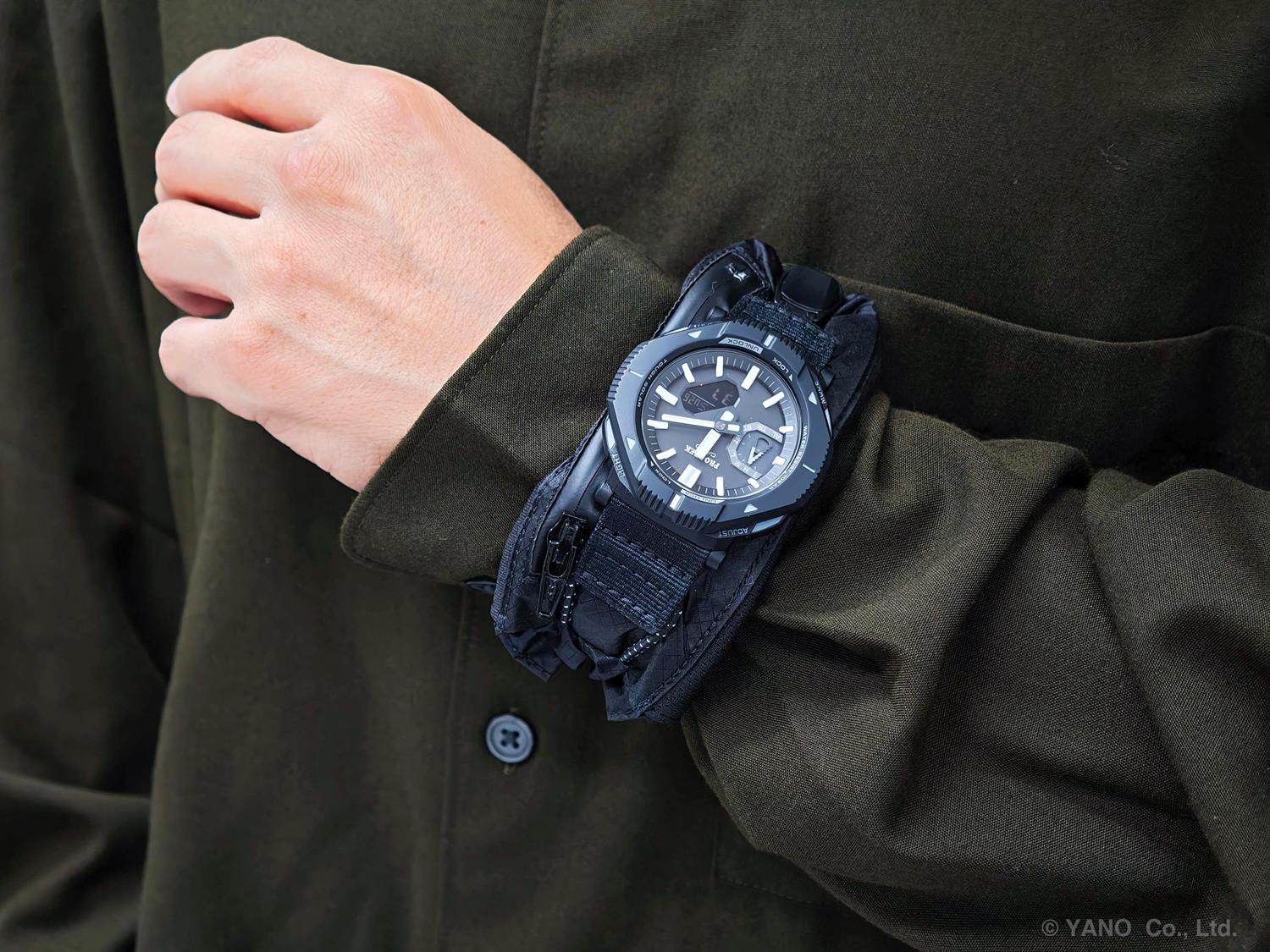 カシオ プロトレック CASIO PRO TREK Hiker Line PRJ-B001EX-1JR ソーラー スマートフォンリンク 10気圧防水 リバーシブルコインケースバンド 腕時計 アウトドア  登山 トレッキング コンパクト 【0826】