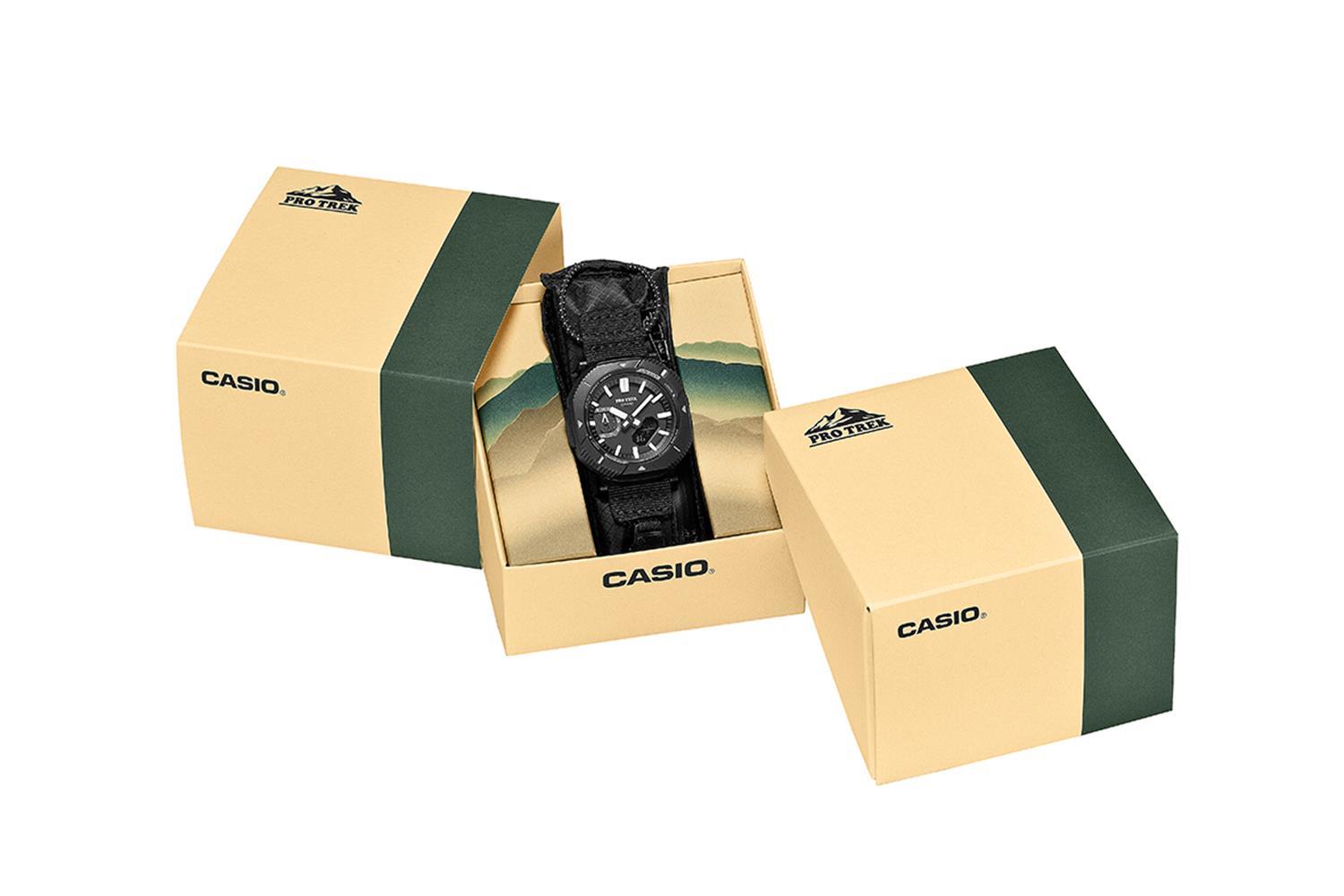 カシオ プロトレック CASIO PRO TREK Hiker Line PRJ-B001EX-1JR ソーラー スマートフォンリンク 10気圧防水 リバーシブルコインケースバンド 腕時計 アウトドア  登山 トレッキング コンパクト 【0826】※8月7日発売予定