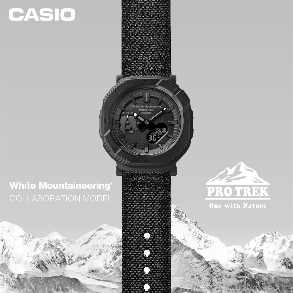 カシオ プロトレック PRJ-B001WM-1JR ホワイトマウンテニアリング White Mountaineering® コラボ CASIO PRO TREK 【1124】