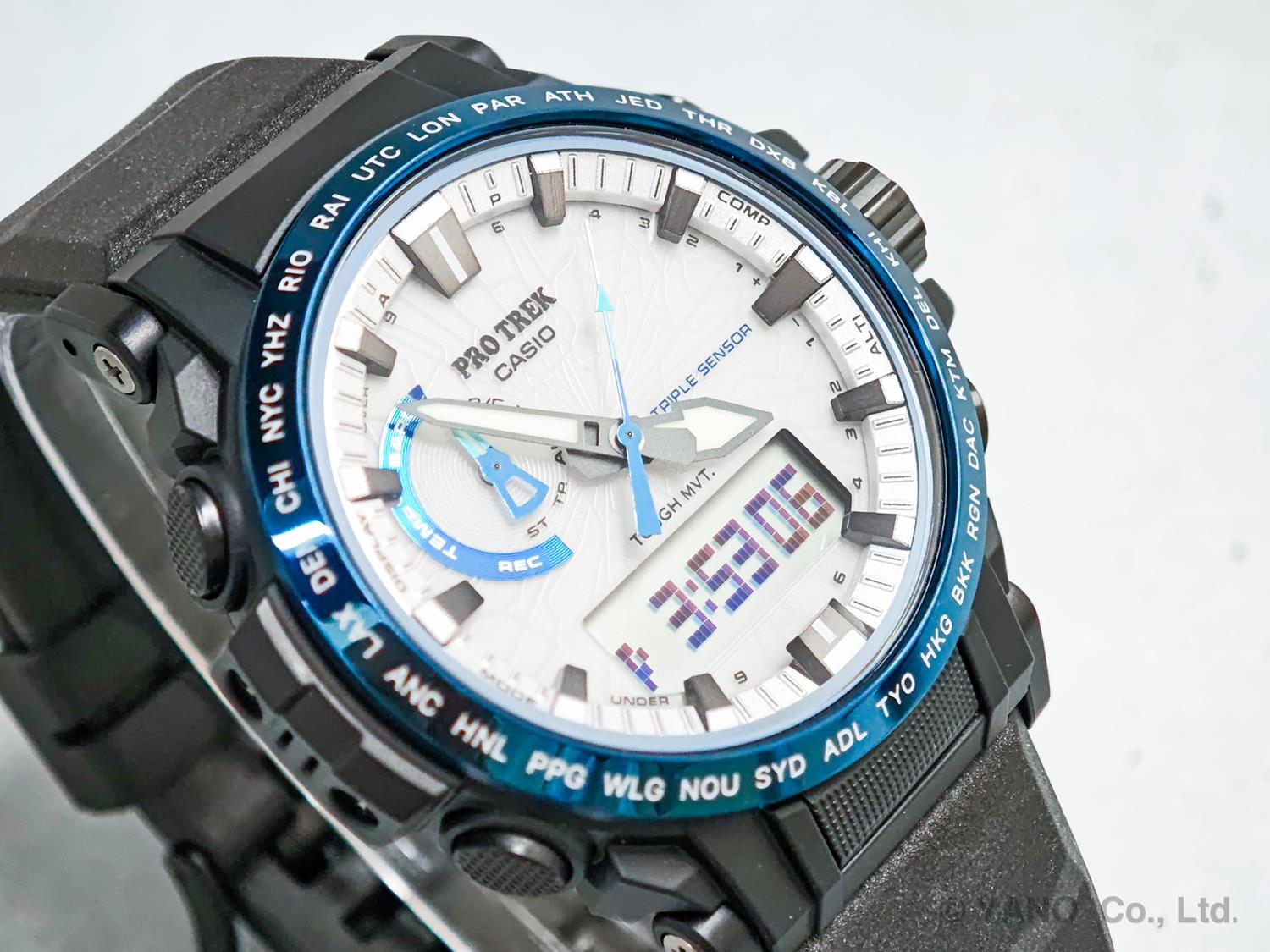 カシオ プロトレック 八幡平 ドラゴンアイ  PRW-61D-2JF 電波ソーラー トリプルセンサー 登山用 腕時計 クライマーライン CASIO PRO TREK Climber Line  【0526】※5月15日発売予定