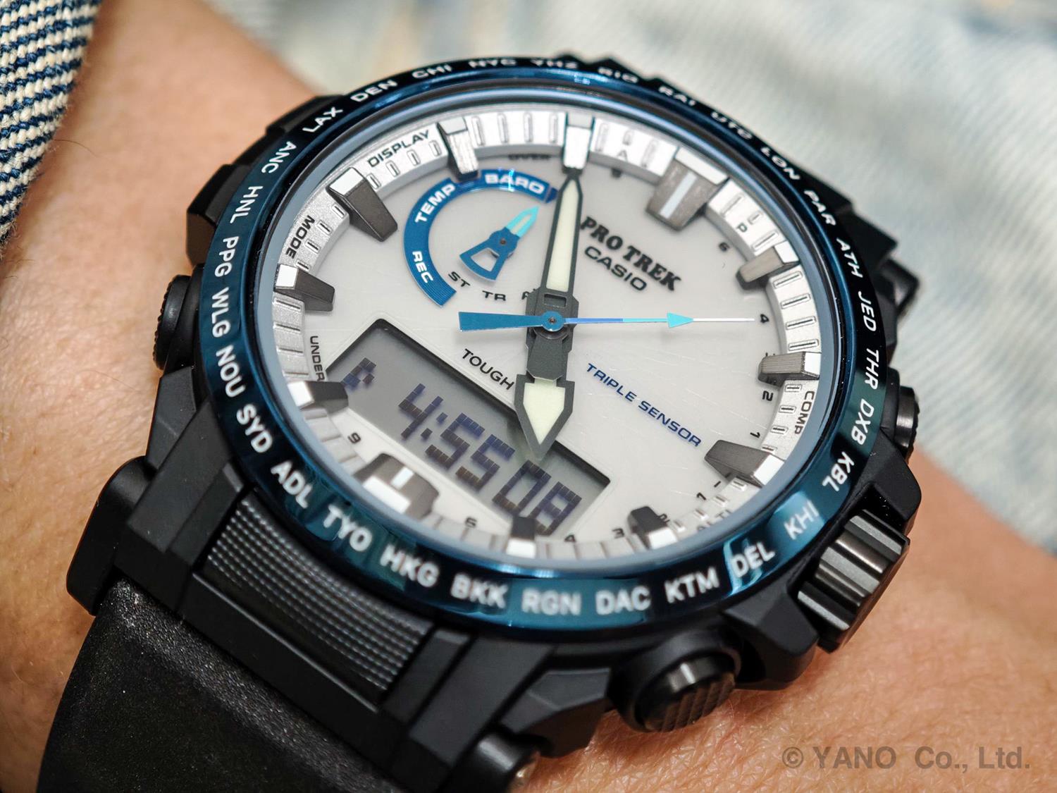 カシオ プロトレック 八幡平 ドラゴンアイ  PRW-61D-2JF 電波ソーラー トリプルセンサー 登山用 腕時計 クライマーライン CASIO PRO TREK Climber Line  【0526】※5月15日発売予定