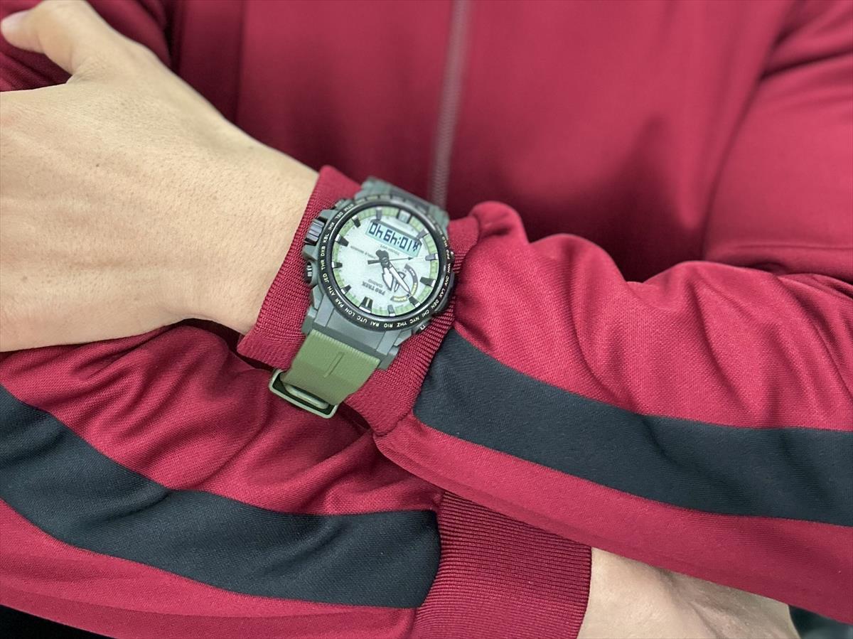 カシオ プロトレック PRW-61LD-3JF 全面蓄光ソーラー文字板 電波時計 タフソーラー CASIO PRO TREK Climber Line 【0225】