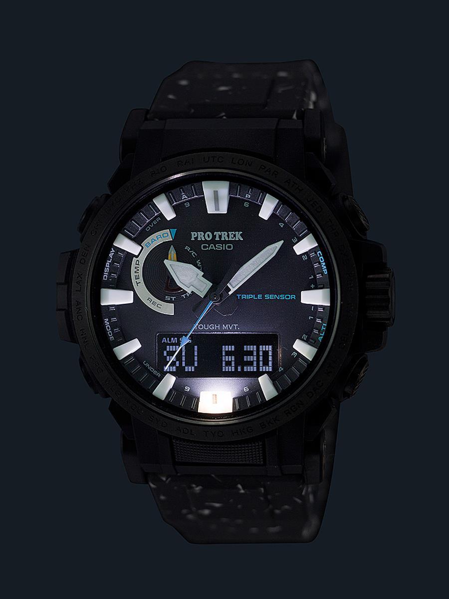 カシオ プロトレック 日本自然保護協会コラボ  PRW-61NJ-1JR イヌワシと大水上山の雪渓 バイオマスプラスチック CASIO PRO TREK 【0324】