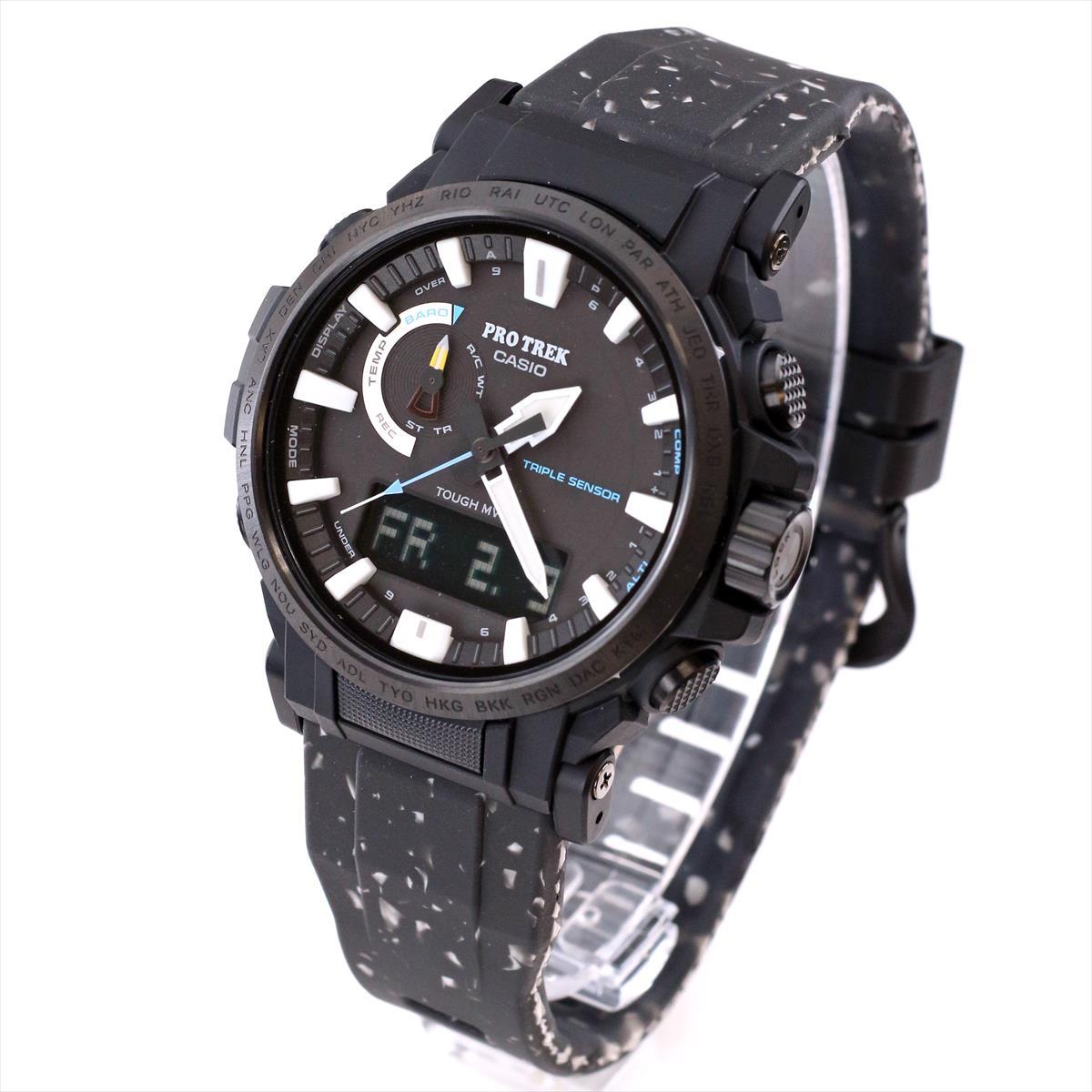 カシオ プロトレック 日本自然保護協会コラボ  PRW-61NJ-1JR イヌワシと大水上山の雪渓 バイオマスプラスチック CASIO PRO TREK 【0324】