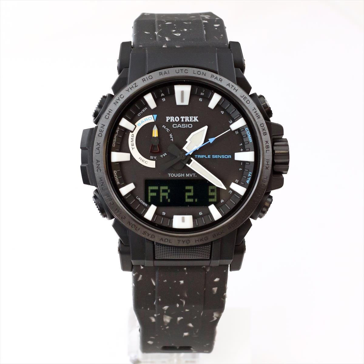 カシオ プロトレック 日本自然保護協会コラボ  PRW-61NJ-1JR イヌワシと大水上山の雪渓 バイオマスプラスチック CASIO PRO TREK 【0324】