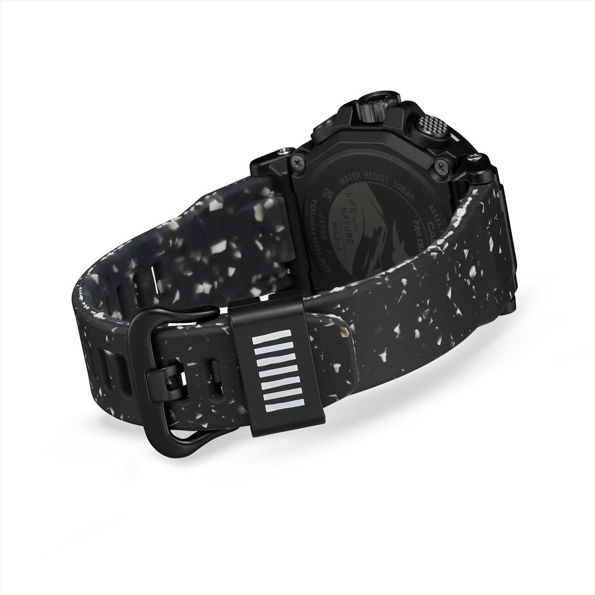 カシオ プロトレック 日本自然保護協会コラボ  PRW-61NJ-1JR イヌワシと大水上山の雪渓 バイオマスプラスチック CASIO PRO TREK 【0324】