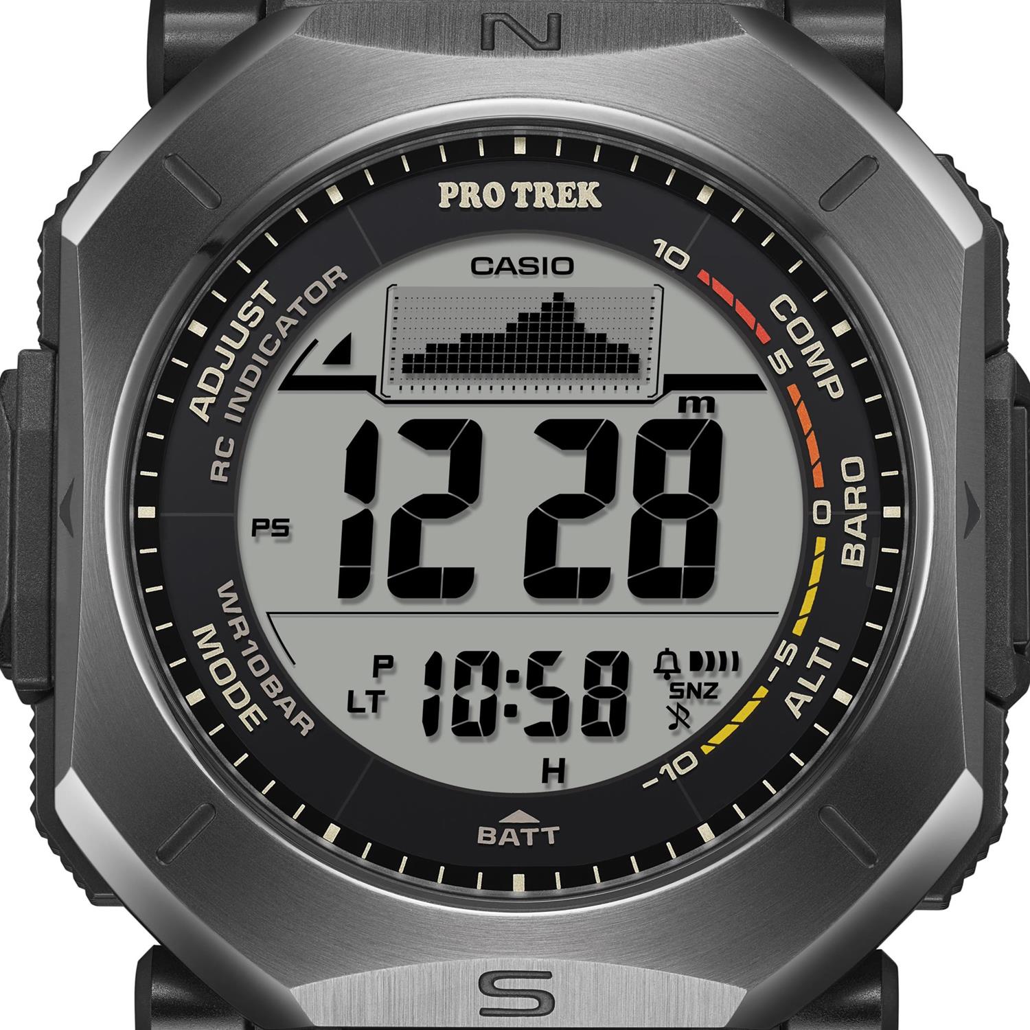 カシオ プロトレック PRW-69Y-1JF 角型デジタル タフソーラー 電波時計 トリプルセンサー デュプレックスLCD クライマーライン 登山 キャンプ CASIO PRO TREK 【0426】