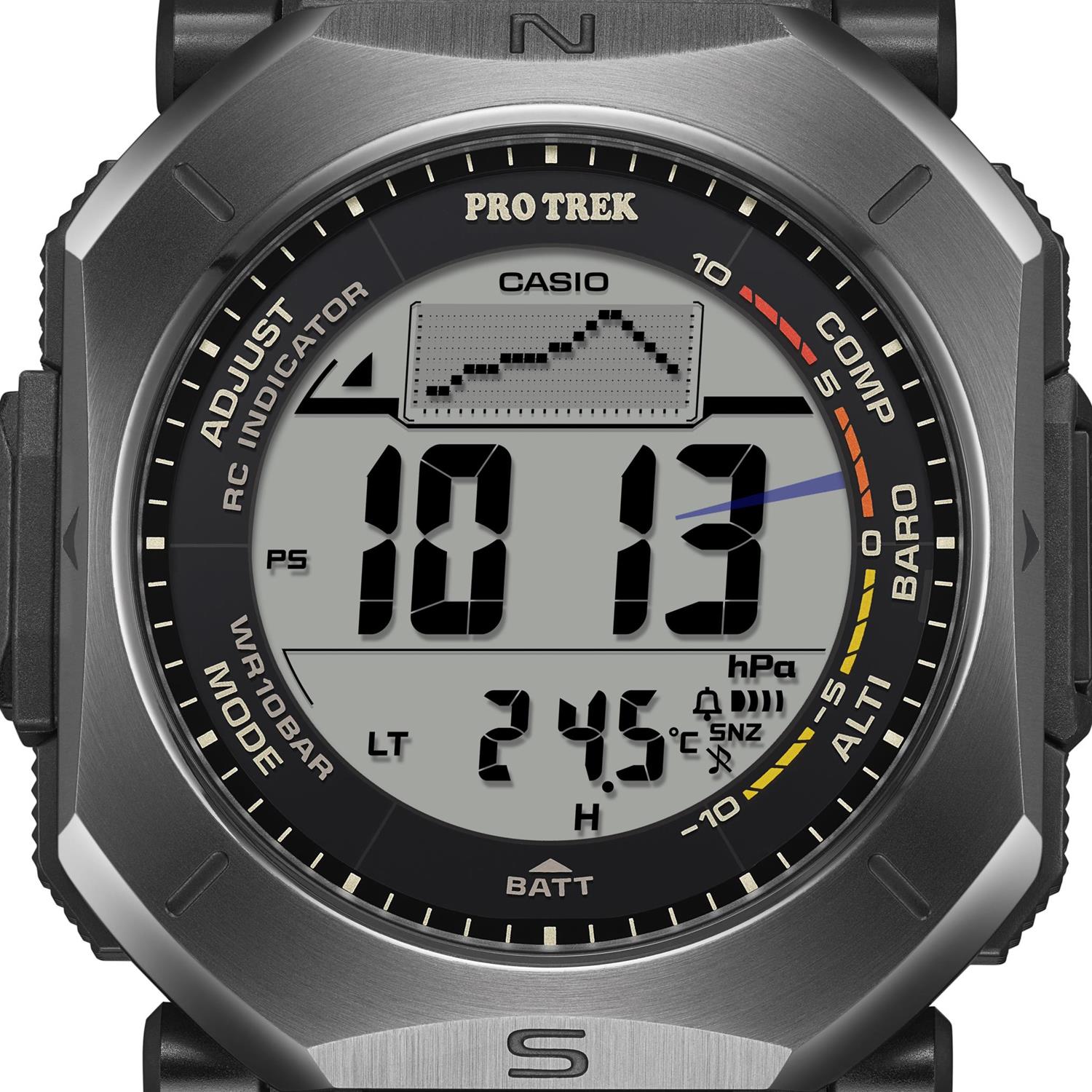 カシオ プロトレック PRW-69Y-1JF 角型デジタル タフソーラー 電波時計 トリプルセンサー デュプレックスLCD クライマーライン 登山 キャンプ CASIO PRO TREK 【0426】