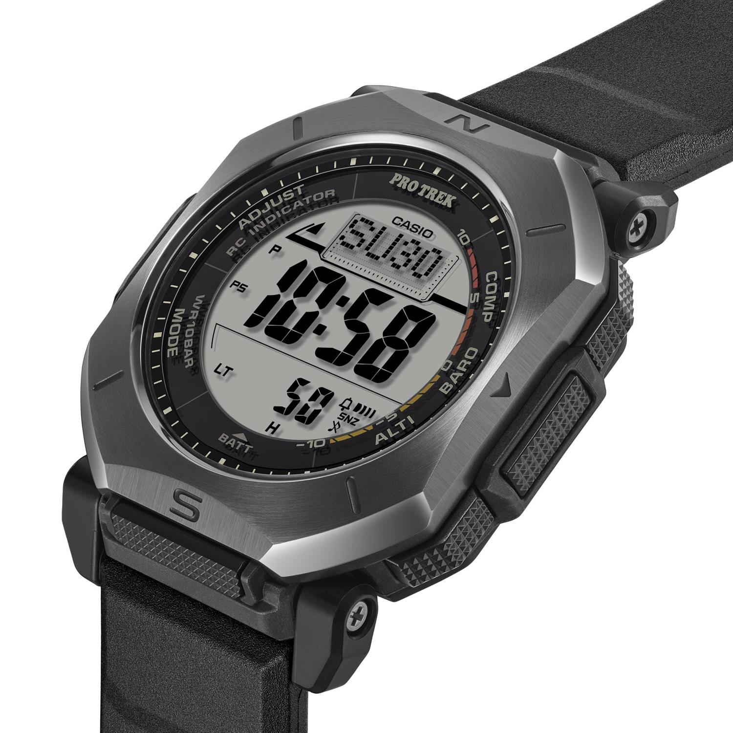 カシオ プロトレック PRW-69Y-1JF 角型デジタル タフソーラー 電波時計 トリプルセンサー デュプレックスLCD クライマーライン 登山 キャンプ CASIO PRO TREK 【0426】