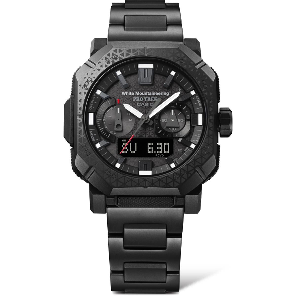 カシオ プロトレック ホワイトマウンテニアリング コラボ PRW-B1000WM-1JR マットブラック 電波ソーラー Bluetooth CASIO PRO TREK 【0226】【rx01】
