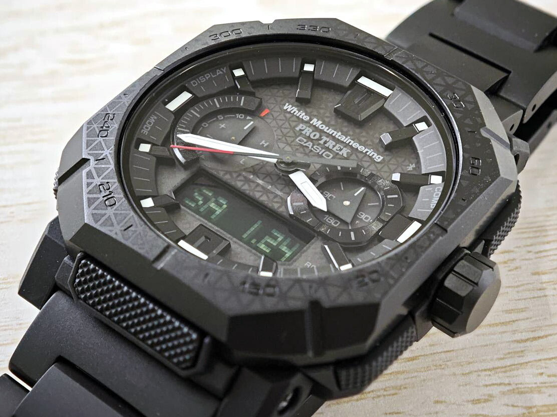カシオ プロトレック ホワイトマウンテニアリング コラボ PRW-B1000WM-1JR マットブラック 電波ソーラー Bluetooth CASIO PRO TREK 【0226】【rx01】