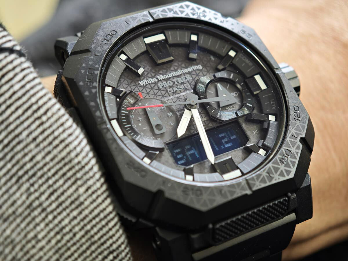 カシオ プロトレック ホワイトマウンテニアリング コラボ PRW-B1000WM-1JR マットブラック 電波ソーラー Bluetooth CASIO PRO TREK 【0226】【rx01】
