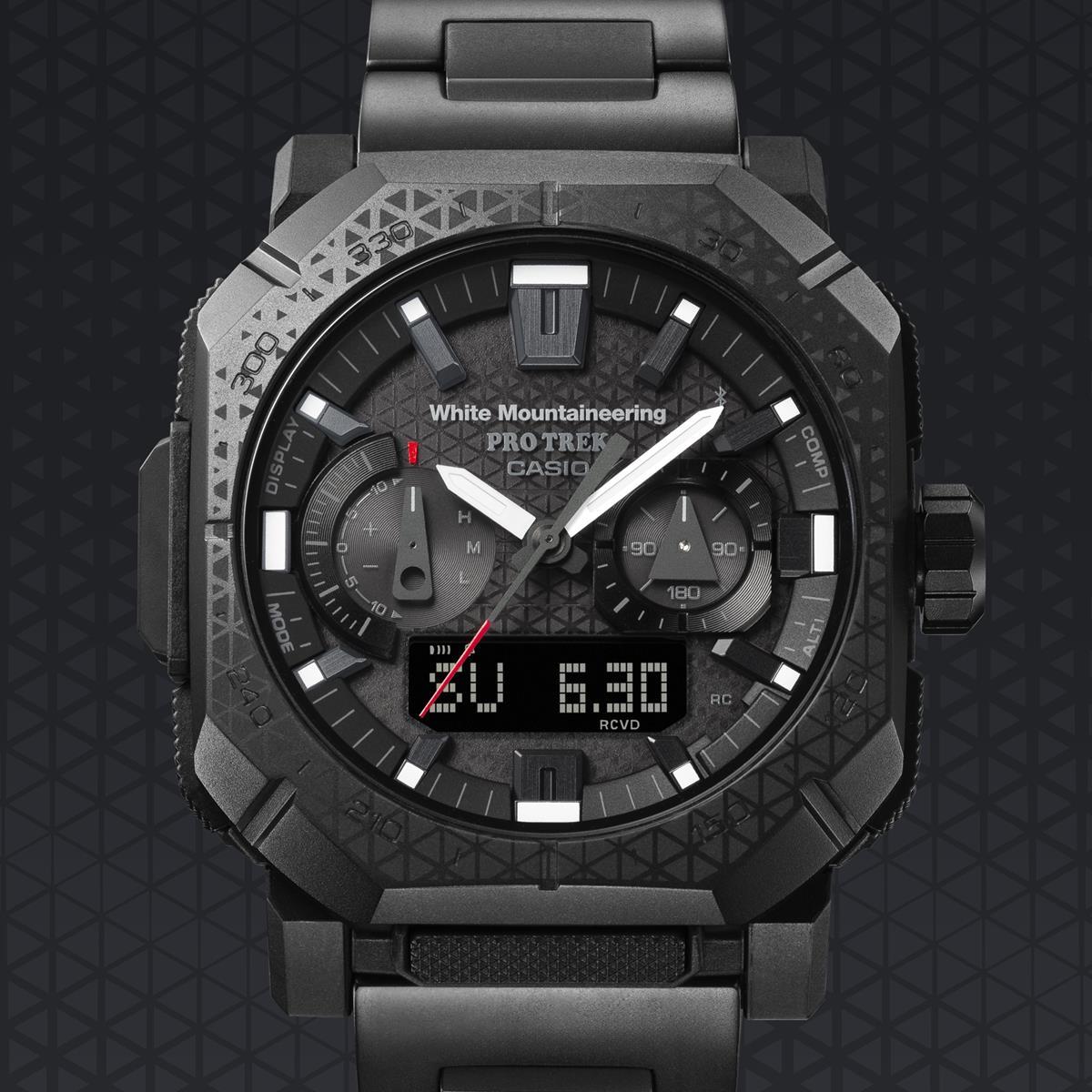 カシオ プロトレック ホワイトマウンテニアリング コラボ PRW-B1000WM-1JR マットブラック 電波ソーラー Bluetooth CASIO PRO TREK 【0226】【rx01】