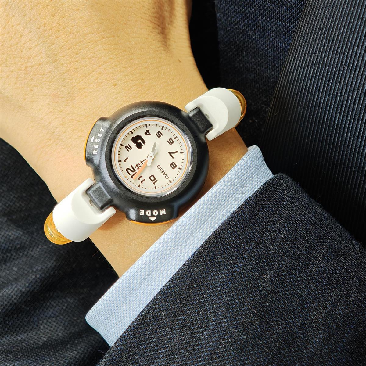 CASIO カシオ "サ時計" SAN-100H-7BJR サウナ専用 腕時計 12分計 5気圧防水 伸縮カールバンド 【cx01】【1025】【店頭受取可能商品】