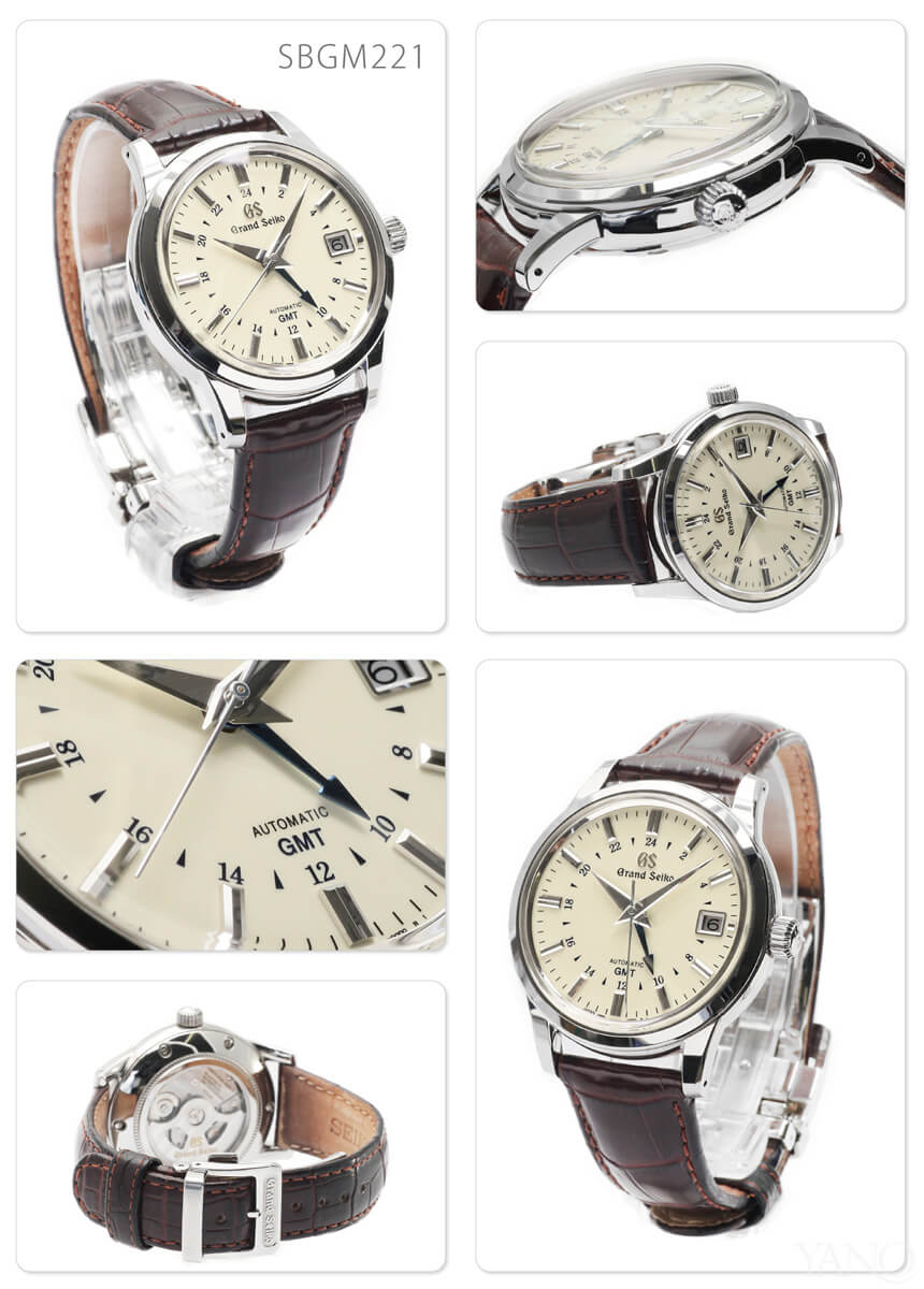 グランドセイコー エレガンスコレクション SBGM221  自動巻き 9S66 メカニカル GMT クロコダイル  Grand Seiko