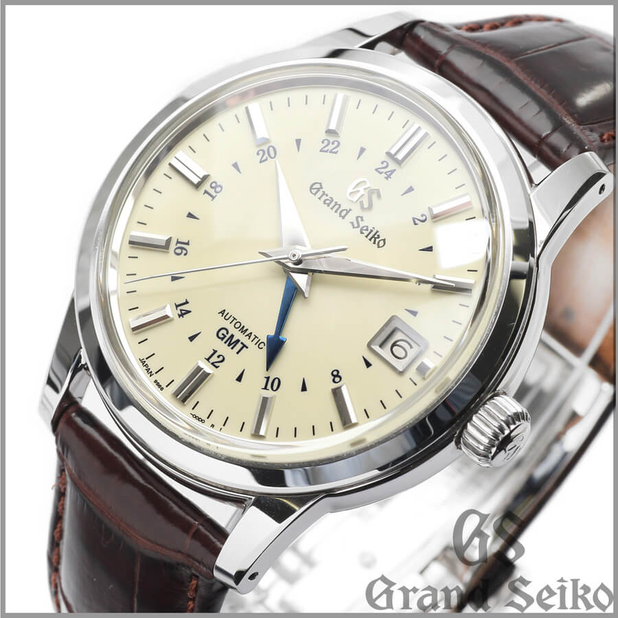 グランドセイコー SBGM221  自動巻き 9S66 メカニカル GMT クロコダイル  Grand Seiko セイコー