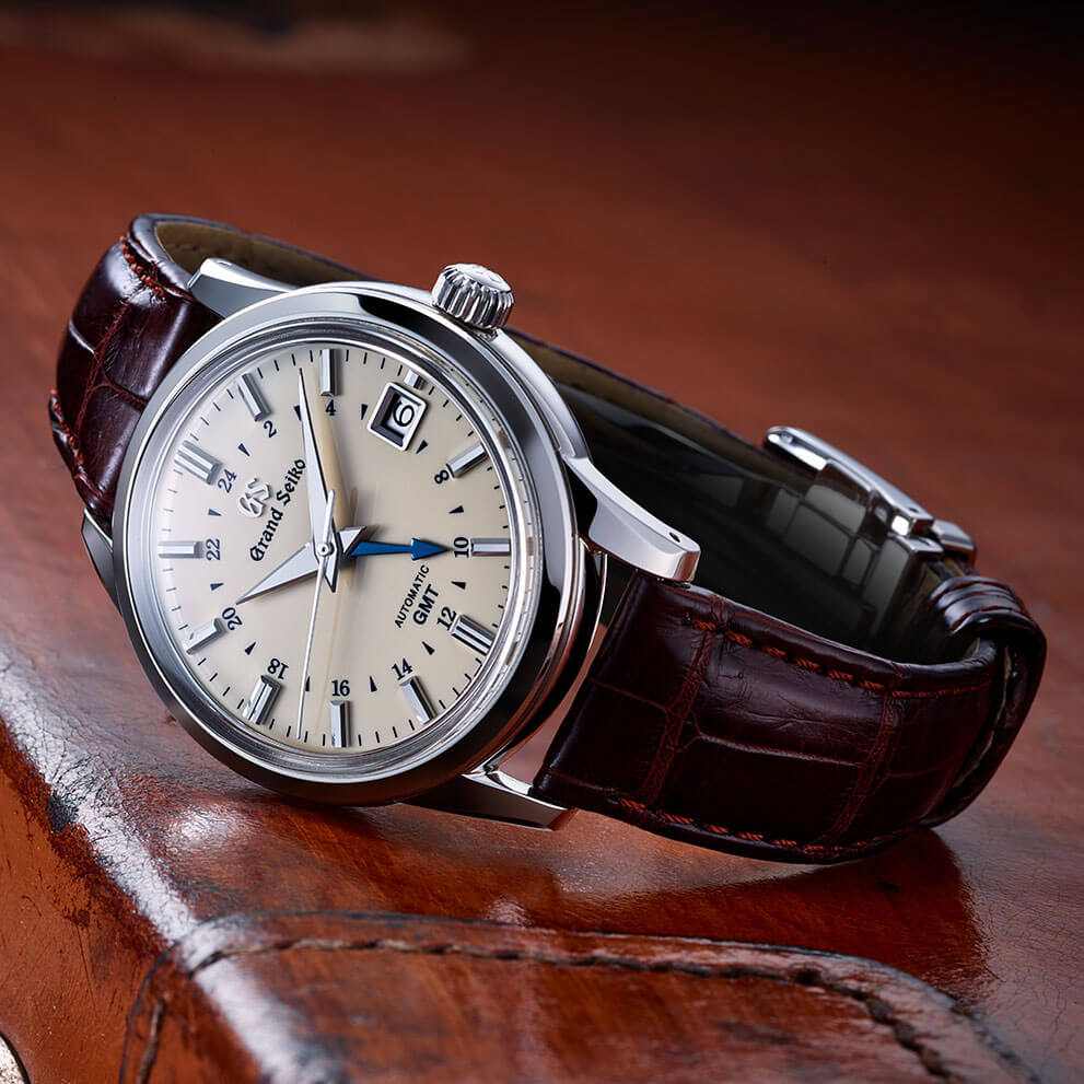 グランドセイコー エレガンスコレクション SBGM221  自動巻き 9S66 メカニカル GMT クロコダイル  Grand Seiko