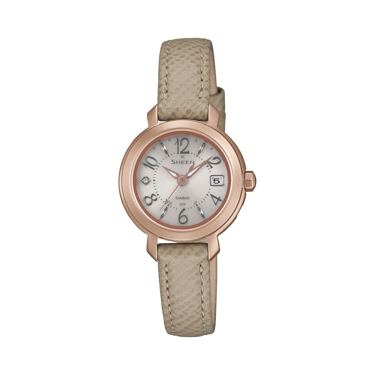 カシオシーンCASIOSHEEN電波ソーラー電波時計腕時計レディースフローティング・インデックスアナログタフソーラーSHW-1600SG-9AJF【正規品】【送料無料】【楽ギフ_包装】