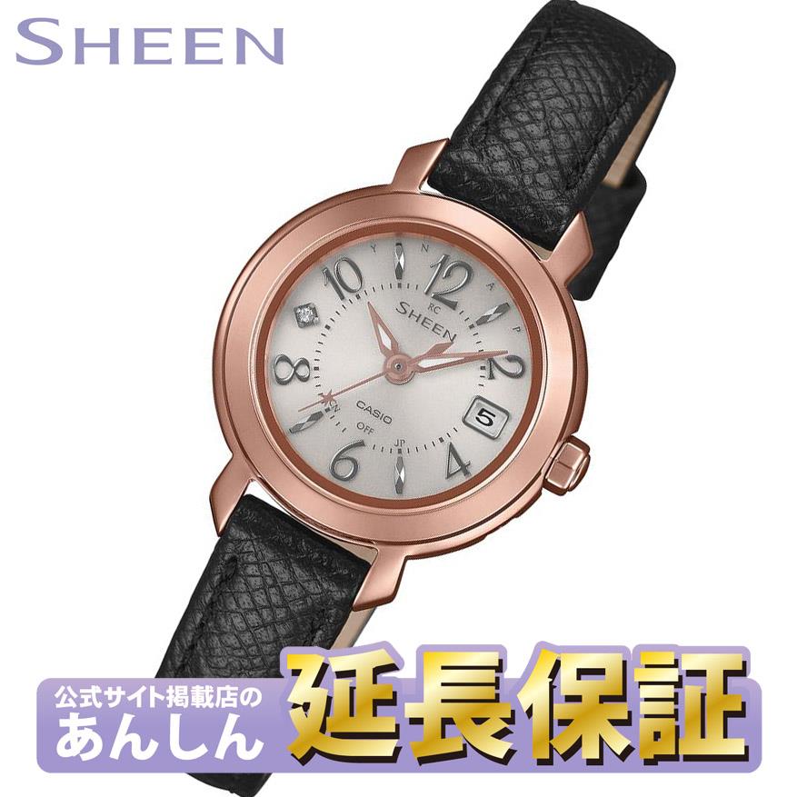 カシオシーンCASIOSHEEN電波ソーラー電波時計腕時計レディースフローティング・インデックスアナログタフソーラーSHW-1600SG-9AJF【正規品】【送料無料】【楽ギフ_包装】